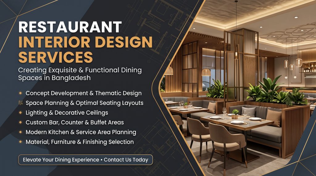 Restaurant interior design in Bangladesh