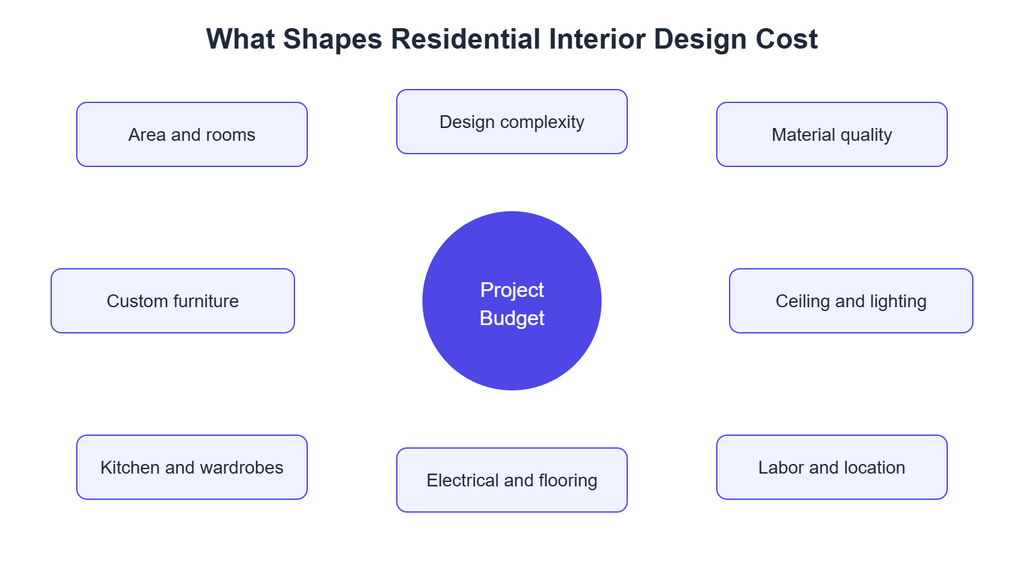 Factors that shape the cost of Residential Interior Design in Bangladesh
